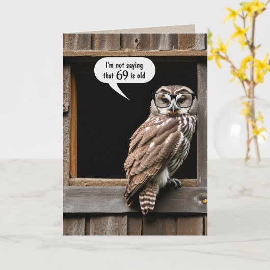 69誕生日 カード (黄色い花)