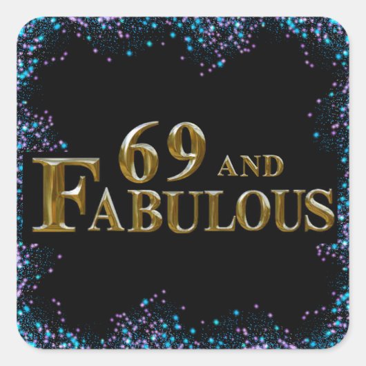69誕生日 スクエアシール (正面)