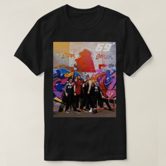 69°星打ちシャツ – 白ロゴ Tシャツ