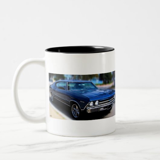 「69 CHEVELLEのコーヒーカップ ツートーンマグカップ (左)
