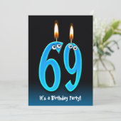 69thバースデーパーティー招待状 招待状 (スタンド正面)