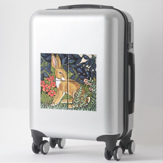 6"エレガントタイル用のウサギのタイル壁画の装飾 シール (スーツケース)