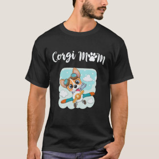 6 コーギーママ コーギー Tシャツ