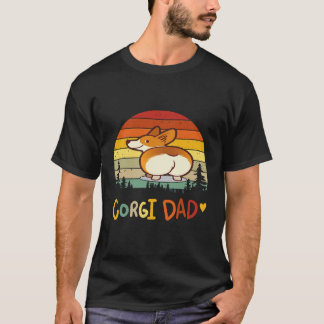 6 コーギー お父さん コーギー Tシャツ
