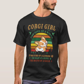 6 コーギー 魔法使いの魂 コーギー Tシャツ