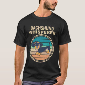 6 ダックスフント ささやき ヴィンテージ Tシャツ