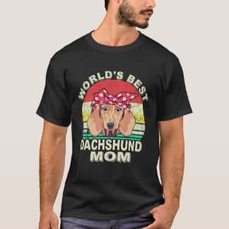 6 ダックスフンドの世界一のパパ ヴィンテージ Tシャツ
