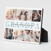 6-パーソナライズされたフォトグランドパカスタム文字卓上 フォトプラーク (側面)