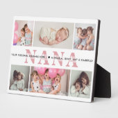 6-パーソナライズされたフォトナナカスタム文字卓上 フォトプラーク (側面)