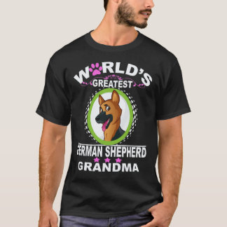 6 世界最高のジャーマンシェパードの祖母 ドイツ  Tシャツ