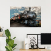6 – 列車 – NWクラスG蒸気機関車4-6-0 ポスター (ホームオフィス)