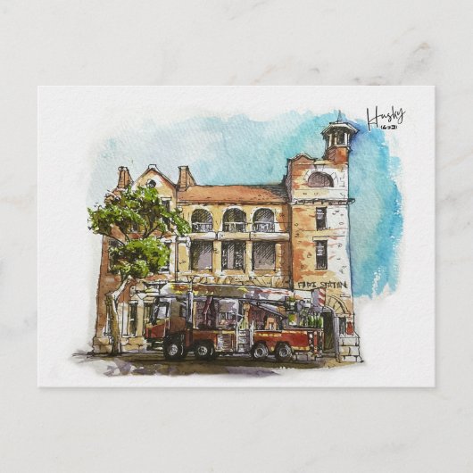 6 :消防署 ポストカード (正面)