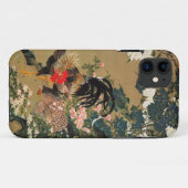 6. 紫陽花双鶏図、若冲のアジサイおよびオンドリ、Jakuchū Case-Mate iPhoneケース (裏面(横))