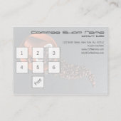 6 + 1枚の自由な一致の喫茶店のロイヤリティのスタンプカード ロイヤリティカード (裏面)