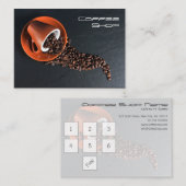 6 + 1枚の自由な一致の喫茶店のロイヤリティのスタンプカード ロイヤリティカード (正面/裏面)