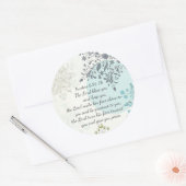 6:24賛美聖書の聖句 ラウンドシール (封筒)