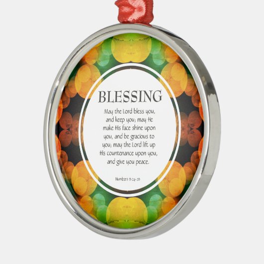 6:24-26は主よ賛美り メタルオーナメント (左)