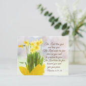 6:24-26賛美聖書の聖句を数える主よ ポストカード (スタンド正面)