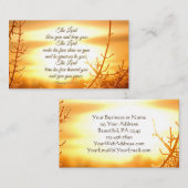 6:24-26賛美聖書の聖句を数える主よ 名刺 (正面/裏面)