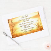 6:24-26賛美聖書の聖句を数える主よ 長方形シール (封筒)