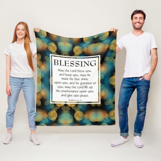 6:24-26賛美青の主よ フリースブランケット (インサイチュ)