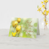 6:24-26、主賛美の日、母の日 カード (黄色い花)