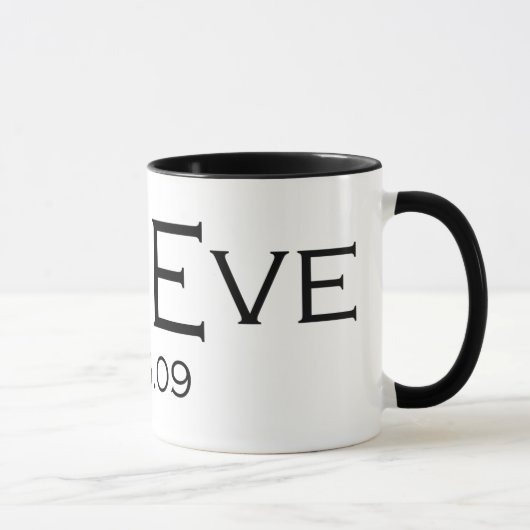 6.25.09を信じて下さい マグカップ (右)