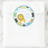 6 - 3"お気に入りジャングルキングライオンサファリ ラウンドシール (バッグ)