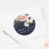 6 - 3"お気に入りステッカー幾何学園バラ海軍 ラウンドシール (封筒)