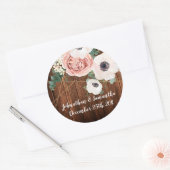 6 - 3"お気に入りステッカー幾何学園バラ納屋 ラウンドシール (封筒)