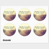 6 - 3"お気に入りステッカー日の出の通路の歩道パット ラウンドシール (シート)