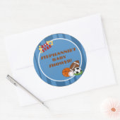 6 - 3"スティッカーのオールスターブルーを優先 ラウンドシール (封筒)