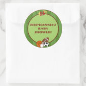 6 - 3"スティッカーオールスターグリーン ラウンドシール (バッグ)