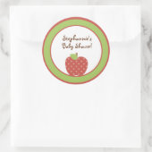 6 - 3"スティッカーレッドバーンファームアップル ラウンドシール (バッグ)