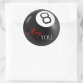 6- 3"ヒンジなしヘイ、あなたは8つのボールシール ラウンドシール (バッグ)