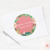 6 - 3"ベヘミアンサボテン多肉株に賛成 ラウンドシール (封筒)