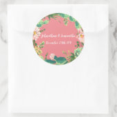 6 - 3"ベヘミアンサボテン多肉株に賛成 ラウンドシール (バッグ)