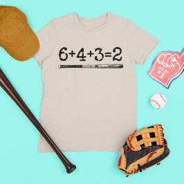 6+4+3=2野球おもしろい二塁遊手数 Tシャツ