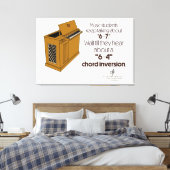 6-4 Chord Inversion SPECIAL Off-White キャンバスプリント (インサイチュ (寝室))