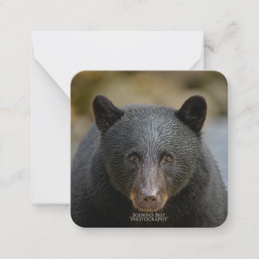 6.4 cm x 6.4 cmフラットノートカード ノートカード (正面)