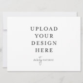 6.5インチx 8.75インチ招待状 – 横 招待状 (正面)