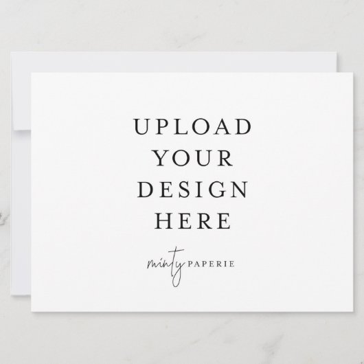 6.5インチx 8.75インチ招待状 – 横 招待状 (正面)