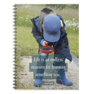 " 6.5"を学ぶ螺線形ノート"x8.75 " ノートブック