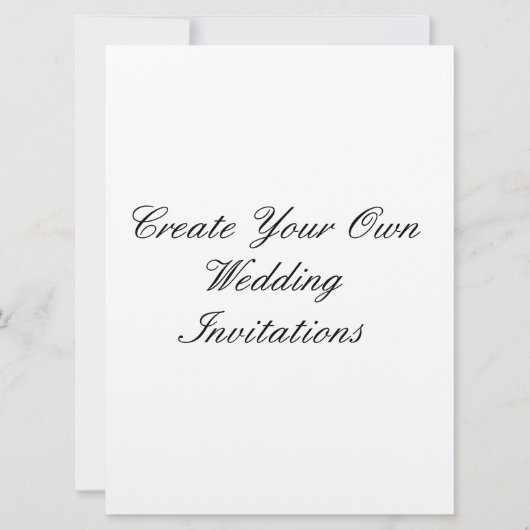 6.5"作成して下さいあなた自身の結婚式招待状をx 8.75" 招待状 (正面)