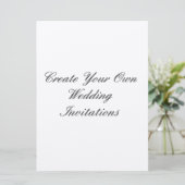 6.5"作成して下さいあなた自身の結婚式招待状をx 8.75" 招待状 (スタンド正面)