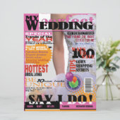 *6.5 x 8.75インチのマガジ結婚ン表紙招待状 招待状 (スタンド正面)