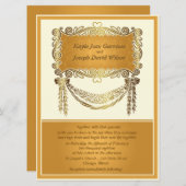 6.5 x 8.75インチヴィンテージウェディング招待状 招待状 (正面/裏面)