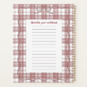 6.5" x 8.75" Classic Notebook プランナー手帳 (裏面)