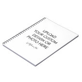 6.5" x 8.75" Spiral Notebook ノートブック (左側)