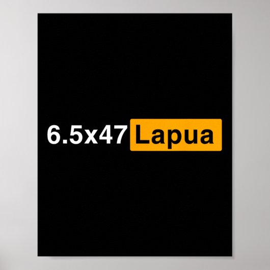 6.5x47ラプアアンモ – 狩り精度射撃、 発砲 ポスター (正面)
